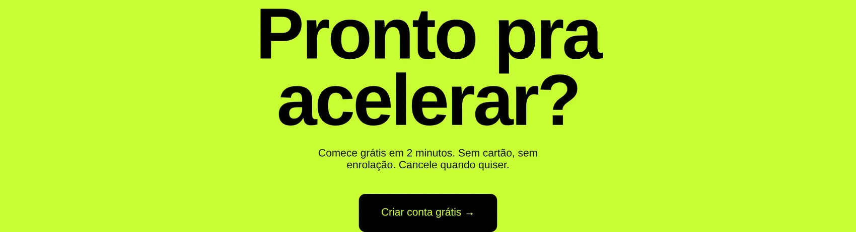 Chamada final de conversão, no lima da marca.